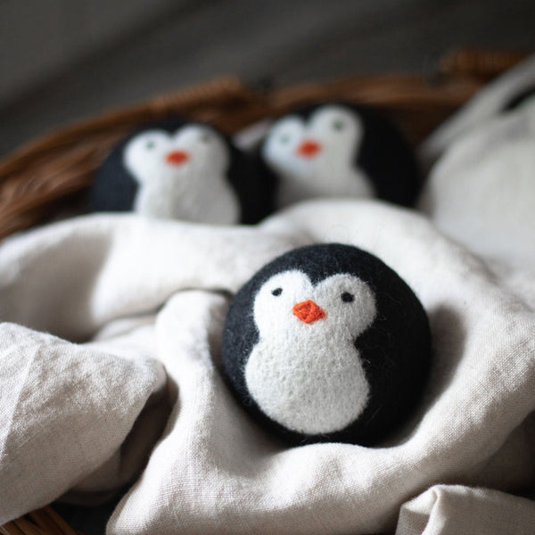 Wool Dryer Balls - Animals (Penguin, Panda and Koala)– Andnest