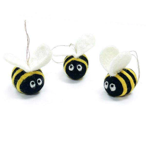 Dosoop Spring Bumble Bee Gnome Knitted Yellow Black Plush
