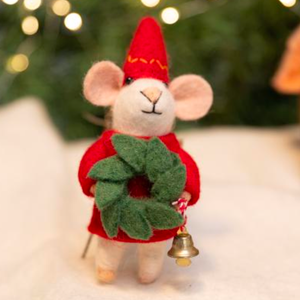 Jingle Elf Mouse Eco Ornament