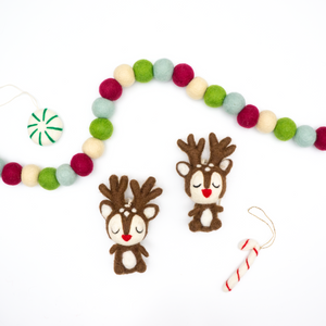 Rudy the Red Nose Deer - Set of 2