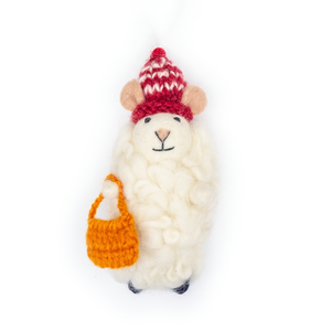 Sheepy  Mouse Eco Ornament