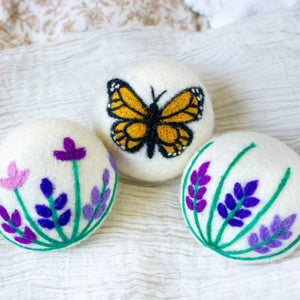 Friendsheep Eco Dryer Balls Monarch Butterfly Trio