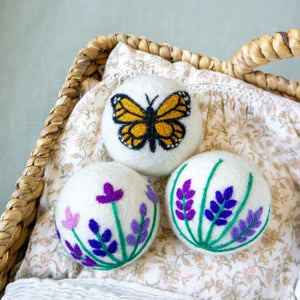 Friendsheep Eco Dryer Balls Monarch Butterfly Trio