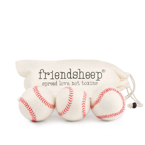 Friendsheep Eco Dryer Balls Home Run Baseball Trio