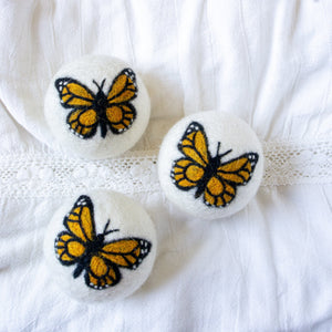 Friendsheep Eco Dryer Balls Monarch Butterfly Trio