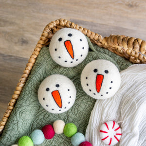 Friendsheep Eco Dryer Balls Snowman Trio