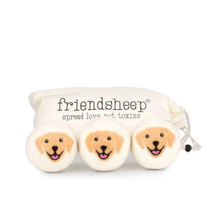 Friendsheep Eco Dryer Balls Yellow Happy Dogs - Limited Edition