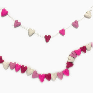 Friendsheep Garland Love Always Pink Hearts Eco Garland