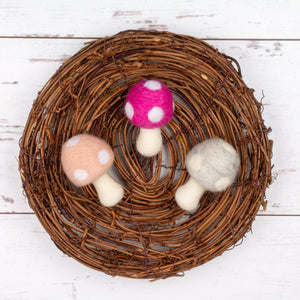 Friendsheep Pet Toys Ballerina Pink Mushrooms Eco Toys - Set of 3