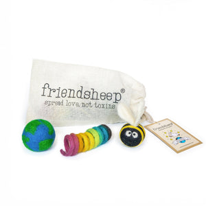 Friendsheep Pet Toys Paws For The Planet Eco Toys - Set of 3