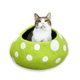 Friendsheep Pets Green Mushroom Eco Kitty Cave