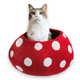 Friendsheep Pets Mushroom Eco Kitty Cave - Red