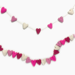 Love Always Pink Hearts Eco Garland